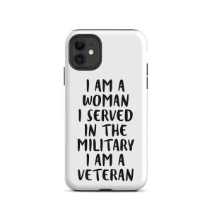 Veteran woman Tough Case for iPhone®