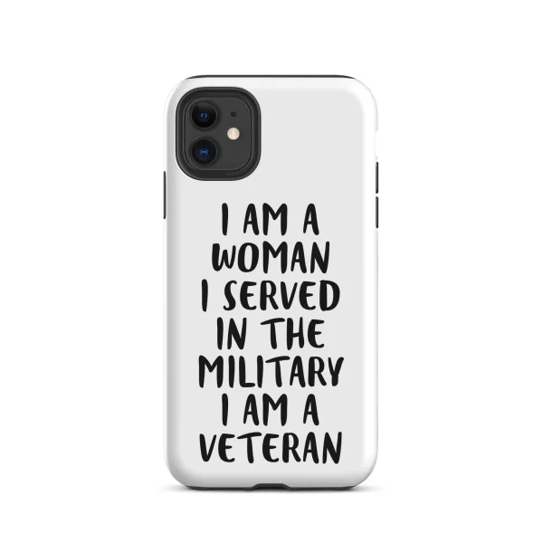 Veteran woman Tough Case for iPhone®