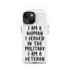 Veteran woman Tough Case for iPhone® - Image 16