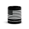 American Flag Black Glossy Mug