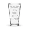 Thanks Veteran Shaker Water Glass - Image 2